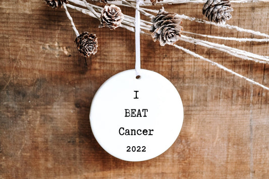 Cancer Survivor Ornament 1 - Made Simple Designs