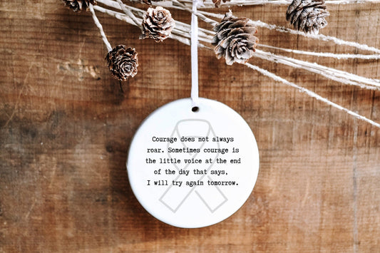 Cancer Survivor Ornament 2 - Made Simple Designs