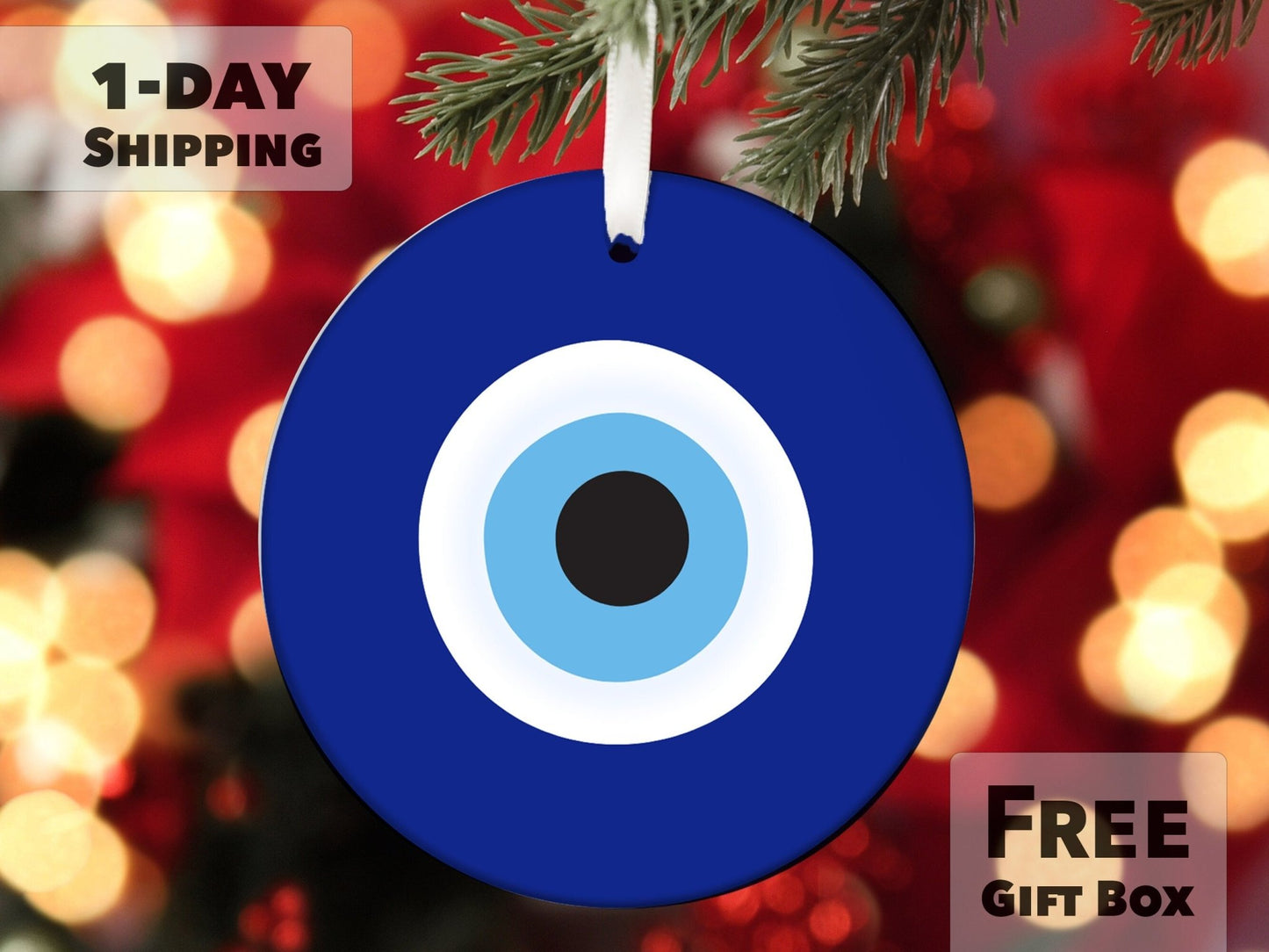 Evil Eye Ornament - Made Simple Designs