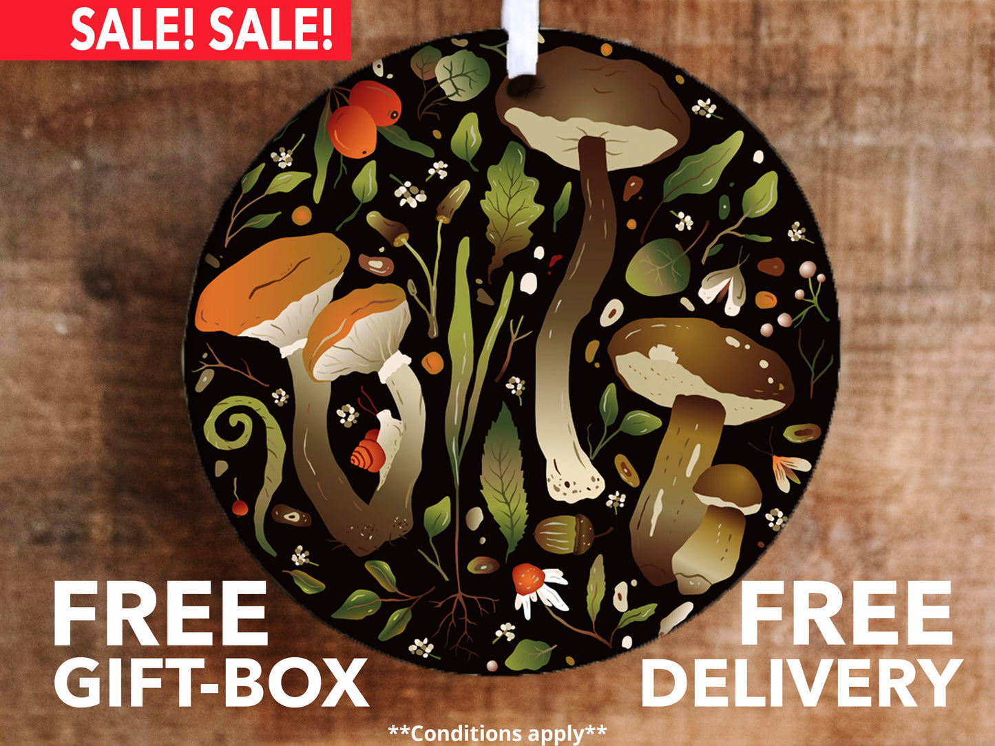 Woodland Mushroom Ornament