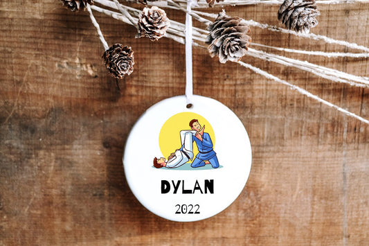 Personalized Boys Jiujitsu Ornament - Made Simple Designs