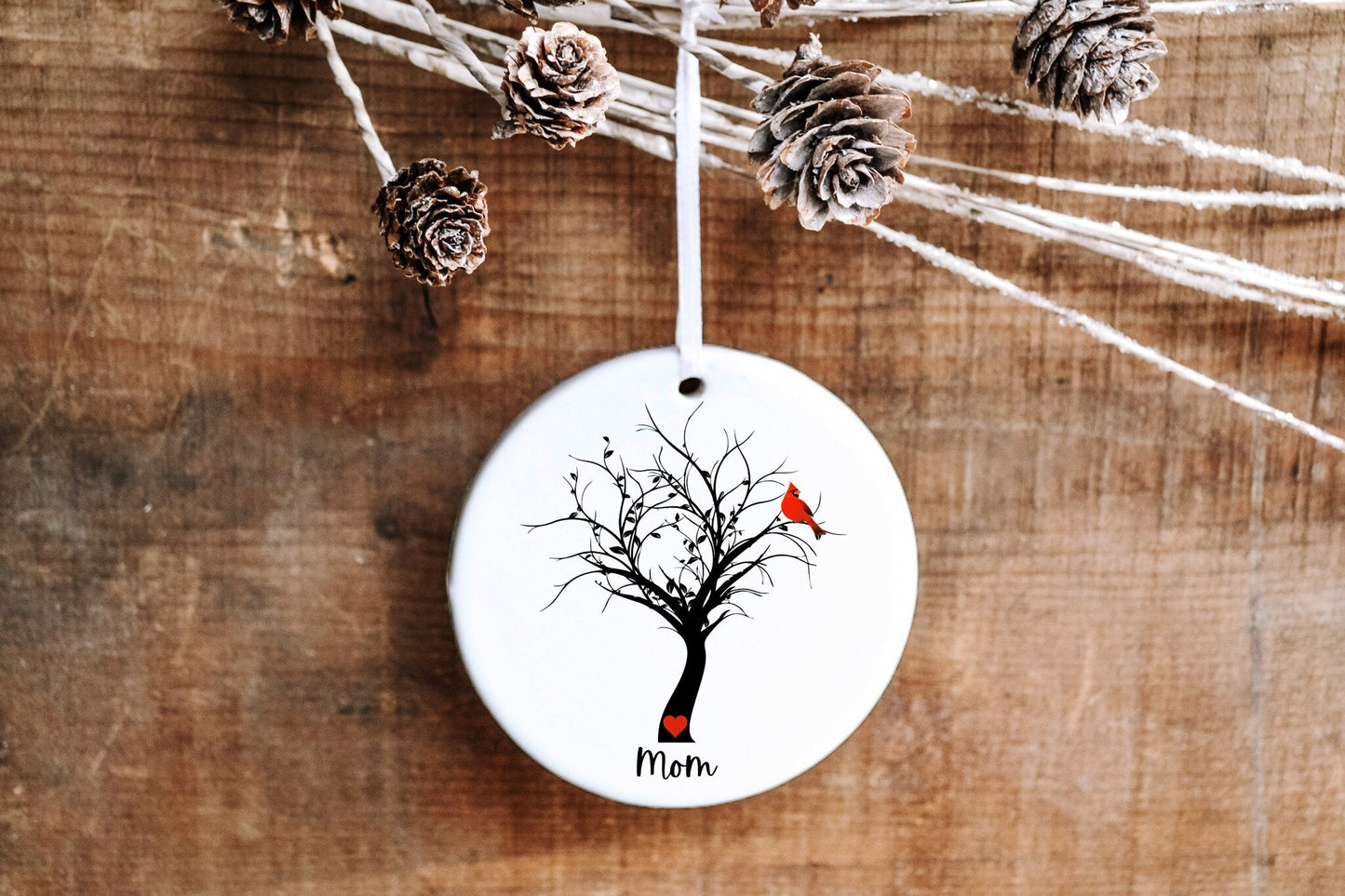 Personalized Cardinal Memorial Ornament - Made Simple Designs