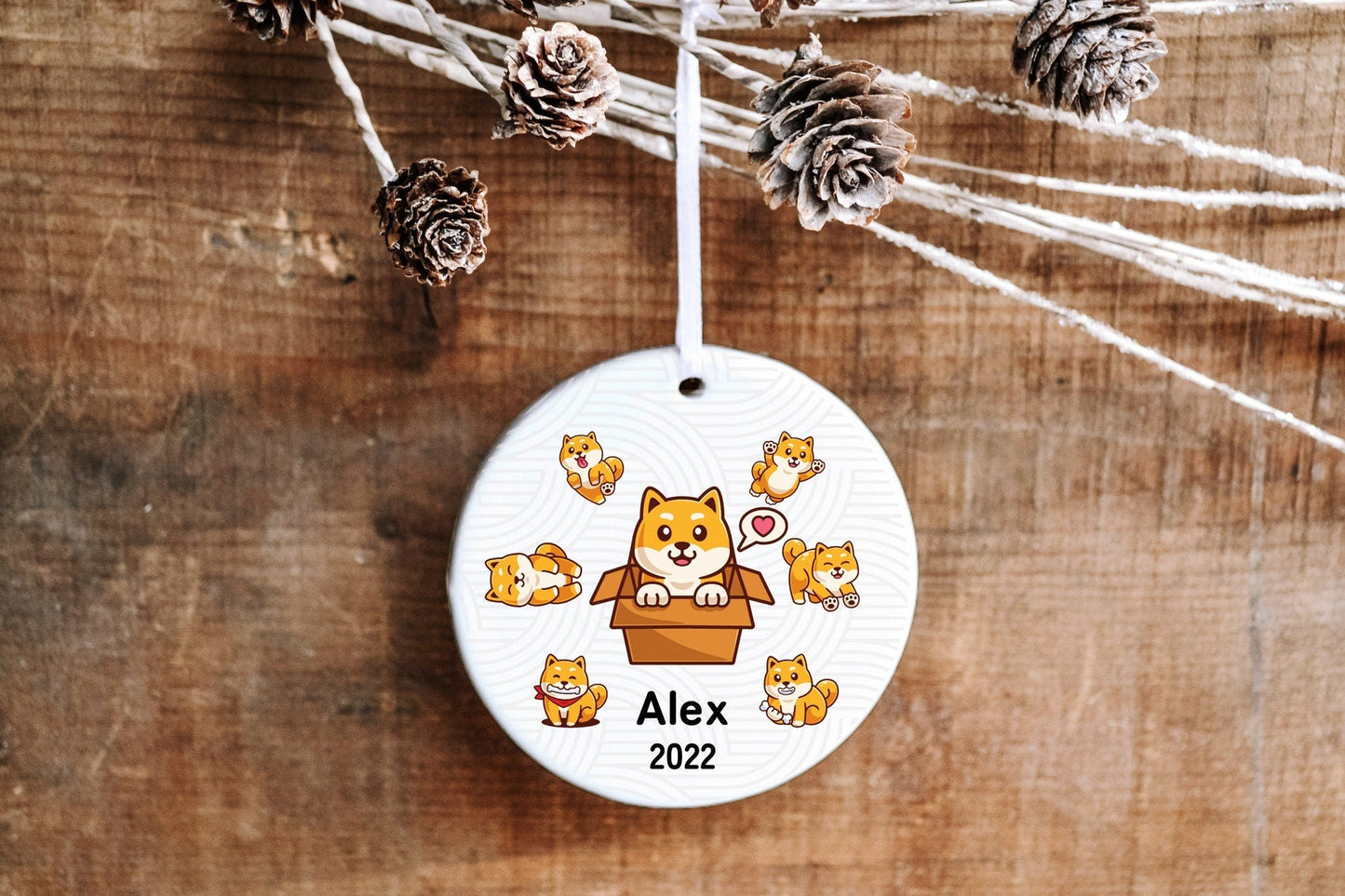 Personalized Dog Christmas Ornament - Made Simple Designs