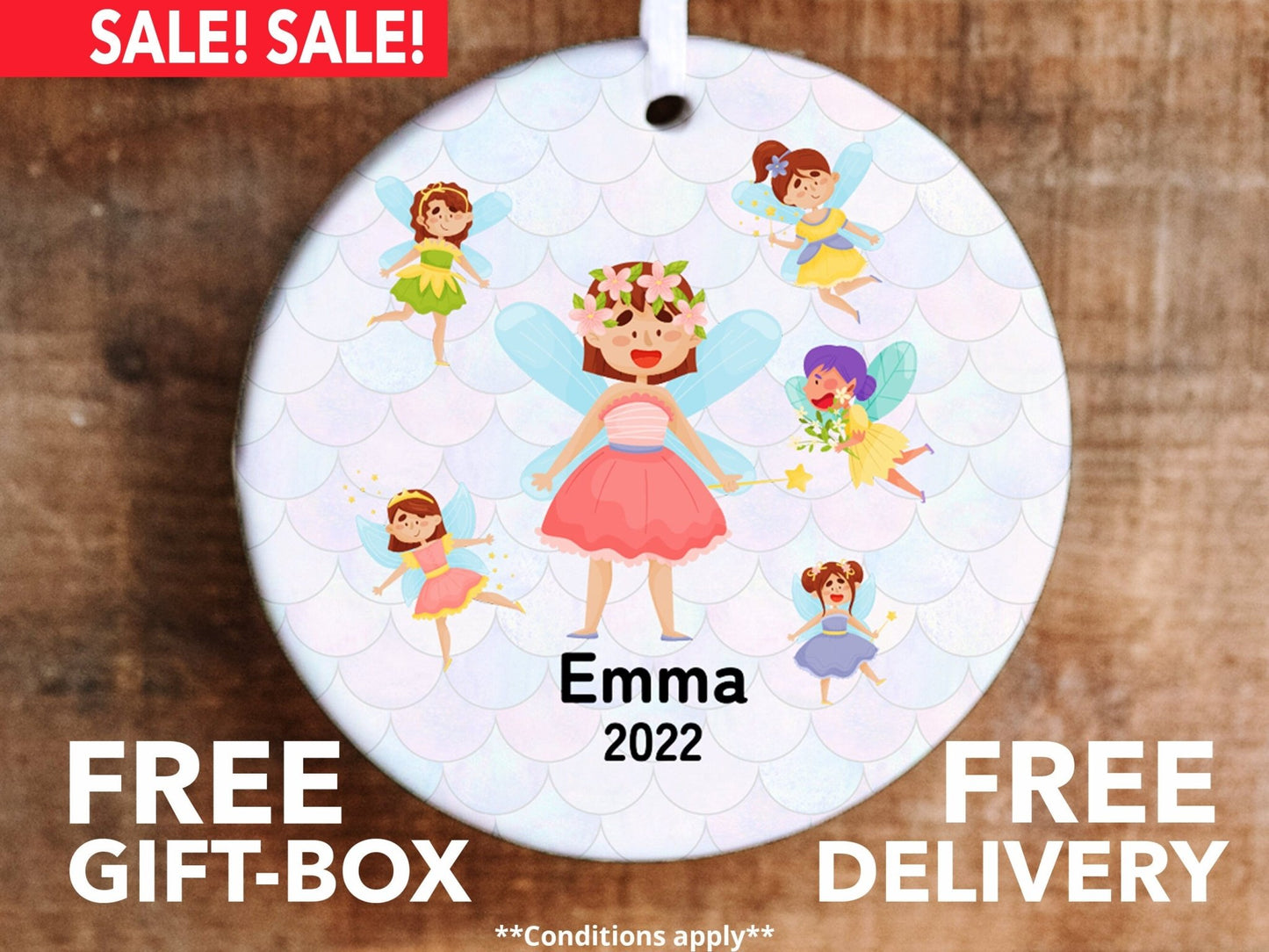 Personalized Fairy Princess Ornament - Made Simple Designs