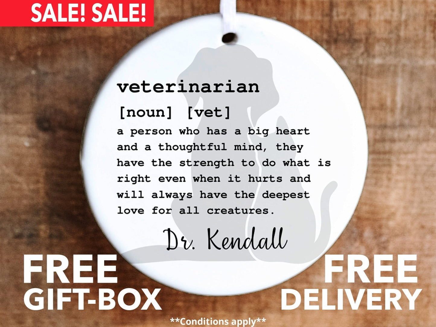 Personalized Veterinarian Occupation Ornament - Made Simple Designs