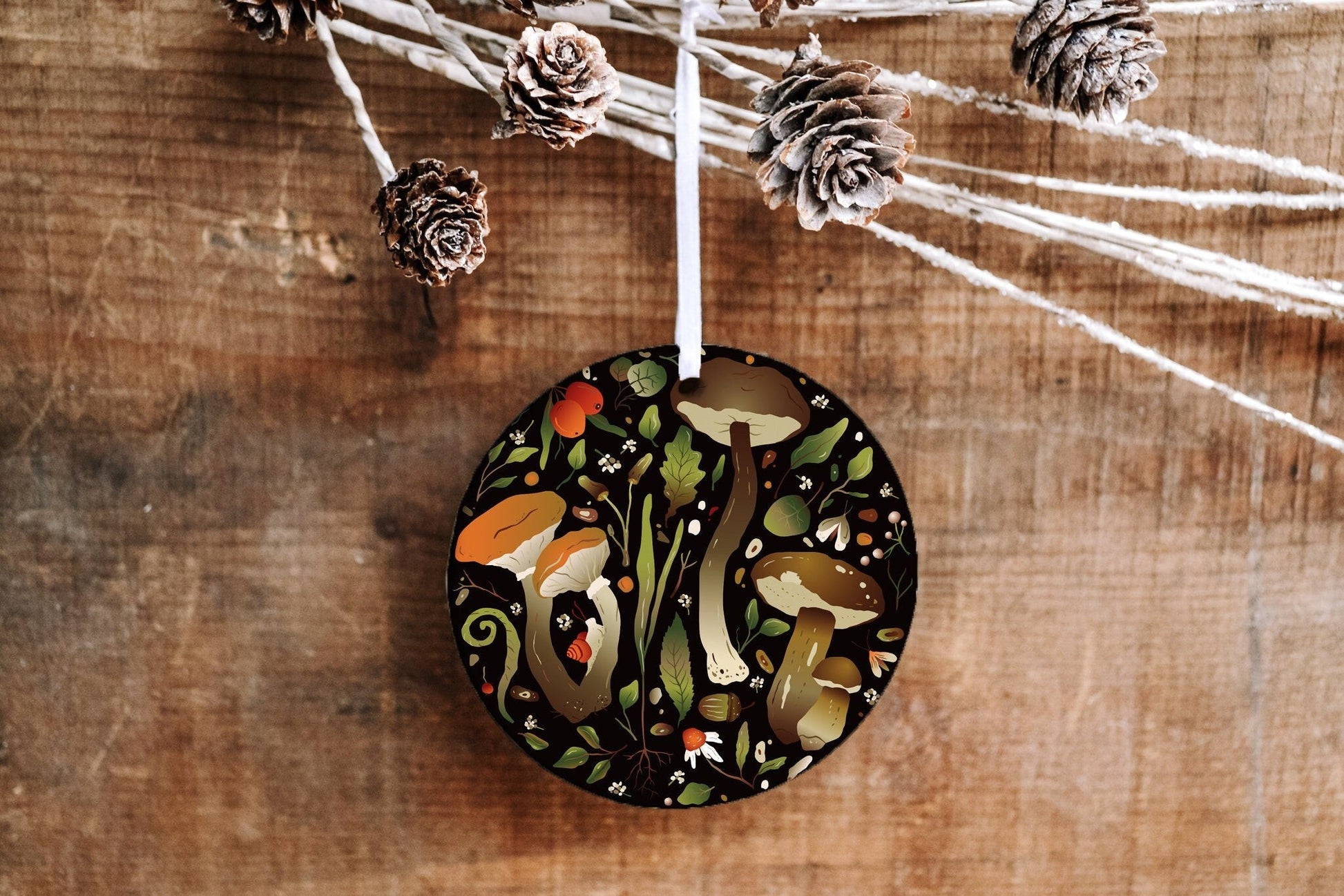 Woodland Mushroom Ornament - Made Simple Designs